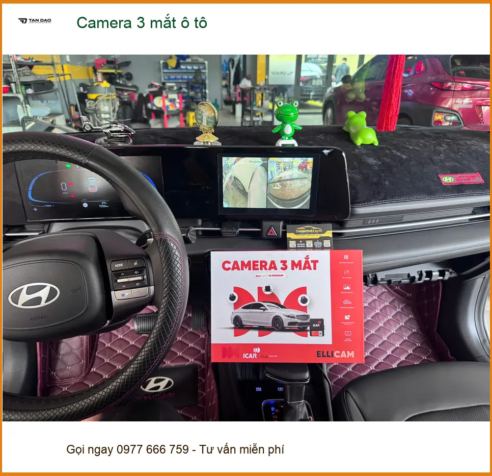 Anh Khang lắp camera 3 mắt ô tô cho Honda CRV tại Củ Chi để an tâm hơn khi lái xe ảnh thực tế 3