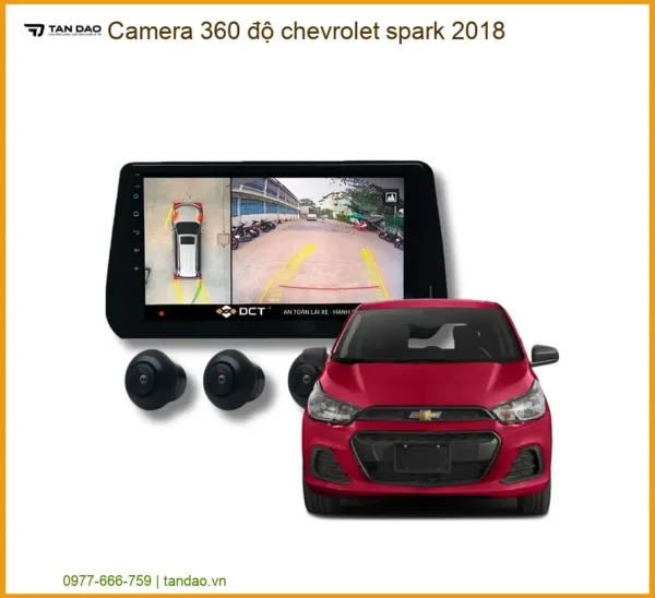 Camera 360 độ Chevrolet Spark 2018 - Địa Chỉ Lắp Đặt Chính Hãng TPHCM