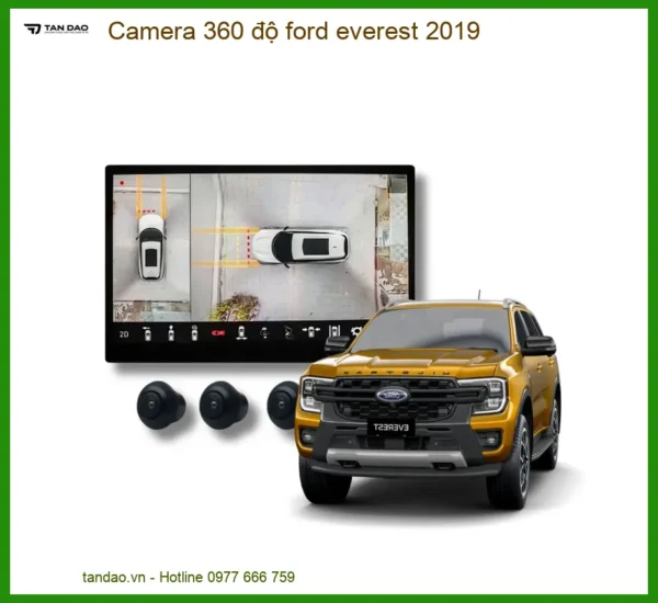 Camera 360 độ Ford Everest 2019 - Trung Tâm Lắp Đặt Uy Tín TPHCM