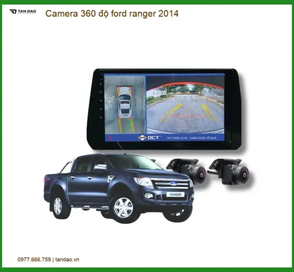 Camera 360 độ Ford Ranger 2014 Cao Cấp - Địa Chỉ Lắp Đặt Uy Tín TPHCM