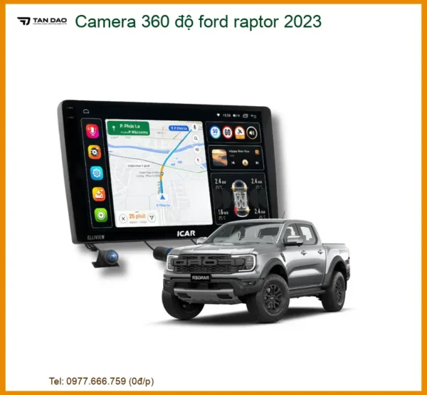Camera 360 độ Ford Raptor 2023 - Địa Chỉ Lắp Đặt Chính Hãng TPHCM