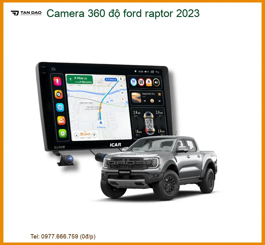 Camera 360 độ Ford Raptor 2023 - Địa Chỉ Lắp Đặt Chính Hãng TPHCM