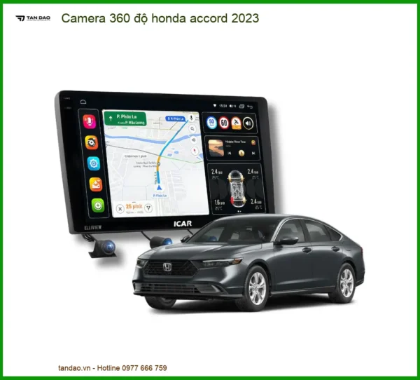 Camera 360 độ Honda Accord 2023 - Trung Tâm Lắp Đặt Camera 360 Độ Uy Tín TPHCM