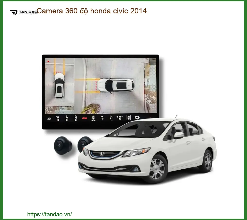 Camera 360 độ Honda Civic 2014 - Địa Chỉ Lắp Đặt Uy Tín TPHCM