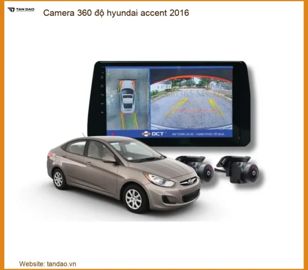 Camera 360 độ Hyundai Accent 2016 - Trung Tâm Nâng Cấp Chính Hãng TPHCM