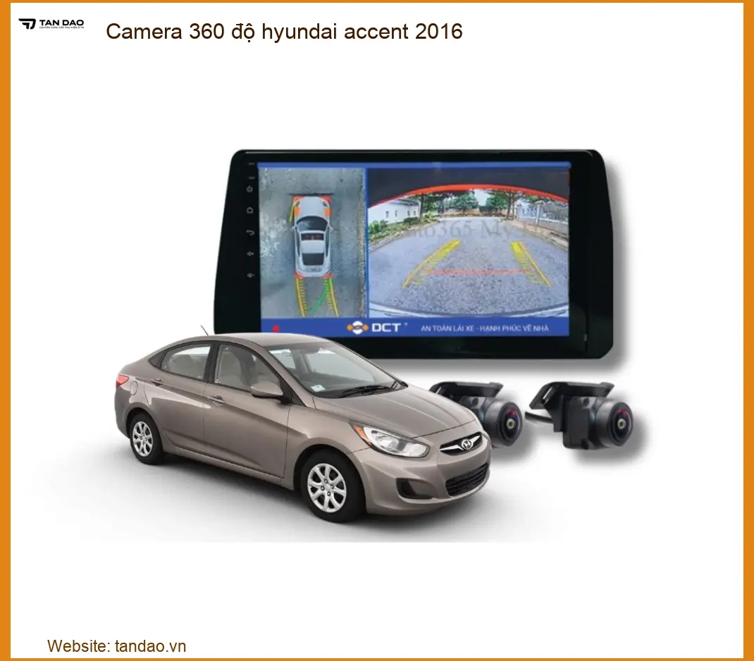 Camera 360 độ Hyundai Accent 2016 - Trung Tâm Nâng Cấp Chính Hãng TPHCM