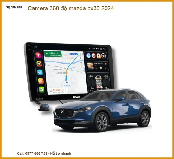 Camera 360 độ Mazda CX30 2024 - Địa Chỉ Lắp Đặt Chính Hãng Uy Tín TPHCM