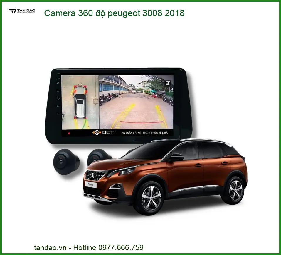 Camera 360 độ Peugeot 3008 2018 - Trung Tâm Gắn Camera 360 Uy Tín TPHCM