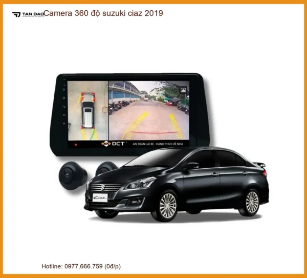 Camera 360 độ Suzuki Ciaz 2019 - Địa Chỉ Gắn Cao Cấp Uy Tín Nhất TPHCM