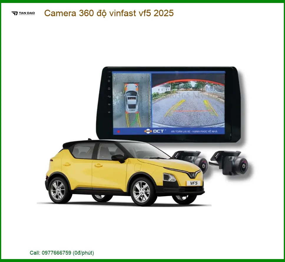 Camera 360 độ Vinfast VF5 2025 - Địa Chỉ Lắp Đặt Uy Tín TPHCM