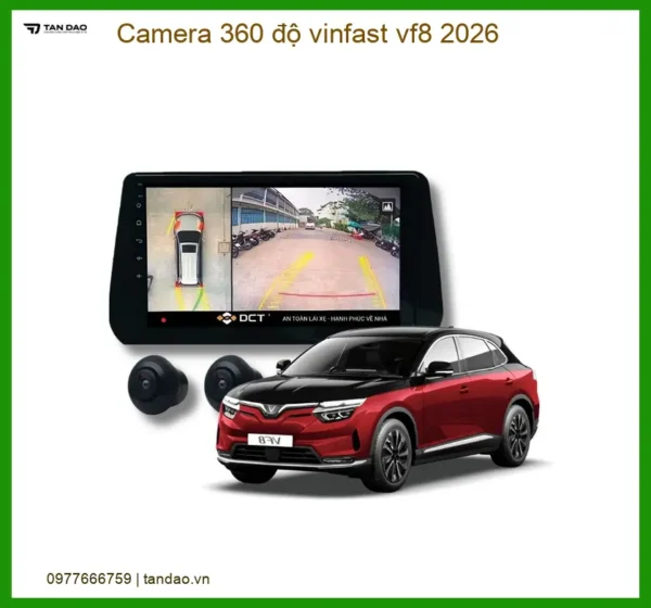 Camera 360 độ chính hãng VinFast VF8 2026 - Địa Chỉ Lắp Đặt Uy Tín TPHCM