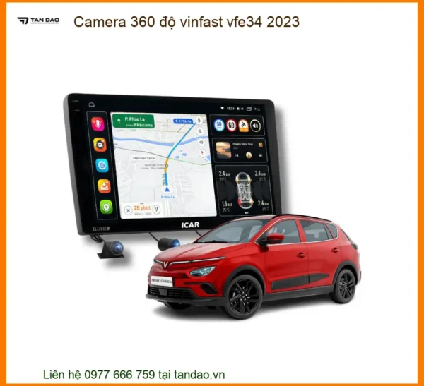 Camera 360 độ Vinfast VF e34 2023 - Địa Chỉ Lắp Đặt Chính Hãng TPHCM