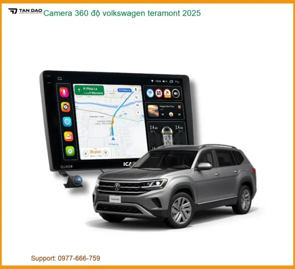 Camera 360 độ Volkswagen Teramont 2025 - Địa Chỉ Lắp Đặt Uy Tín TPHCM