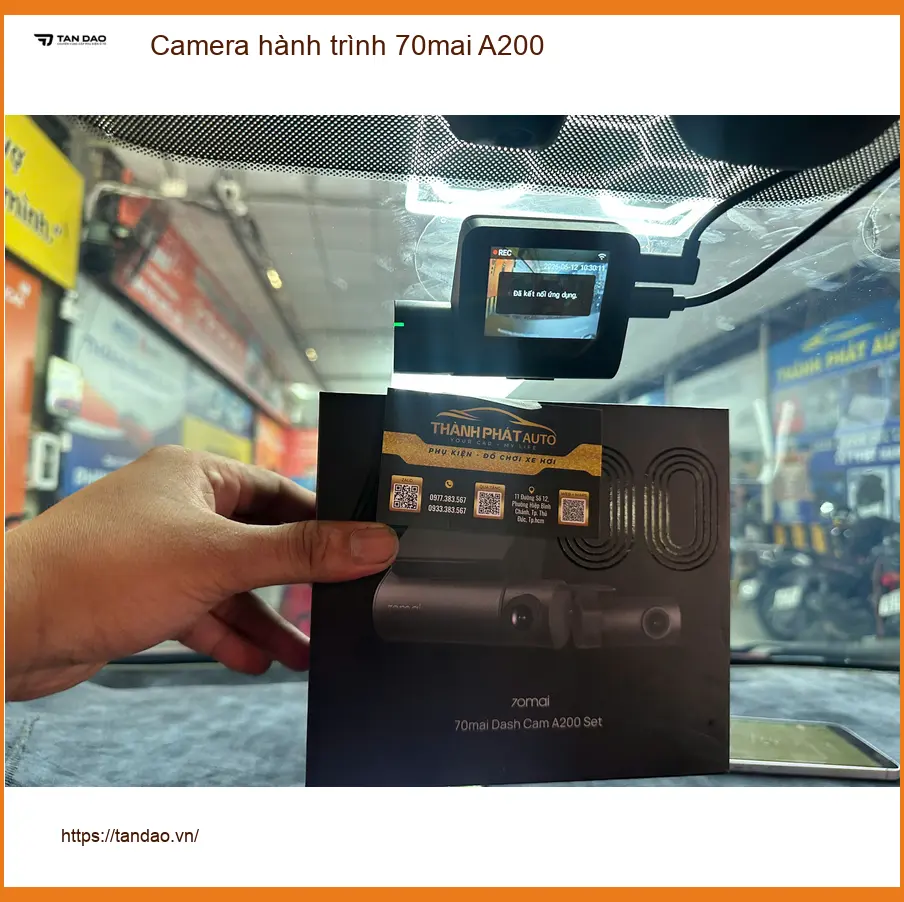 Anh Minh lắp Camera hành trình 70mai A200 cho xe Hyundai Accent ở Quận 8