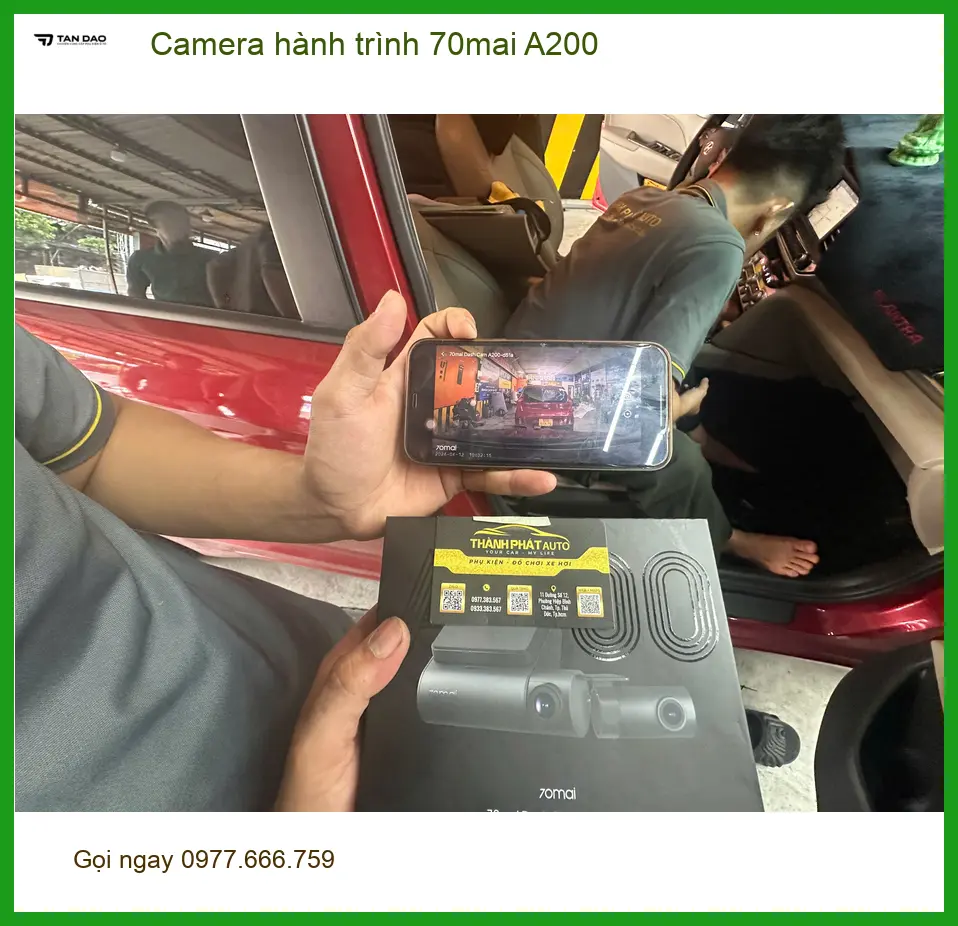 Anh Minh lắp Camera hành trình 70mai A200 cho xe Hyundai Accent ở Quận 8 ảnh thực tế 2