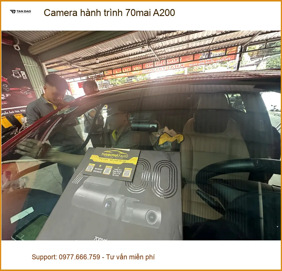 Anh Minh lắp Camera hành trình 70mai A200 cho xe Hyundai Accent ở Quận 8 ảnh thực tế 3