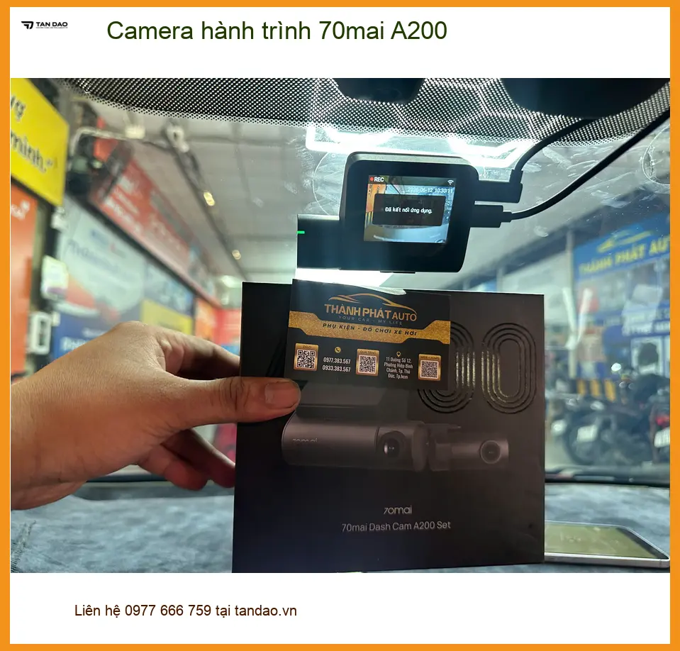 Anh Quân lắp Camera hành trình 70mai A200 cho Kia Carnival tại Quận 2 ảnh thực tế 2