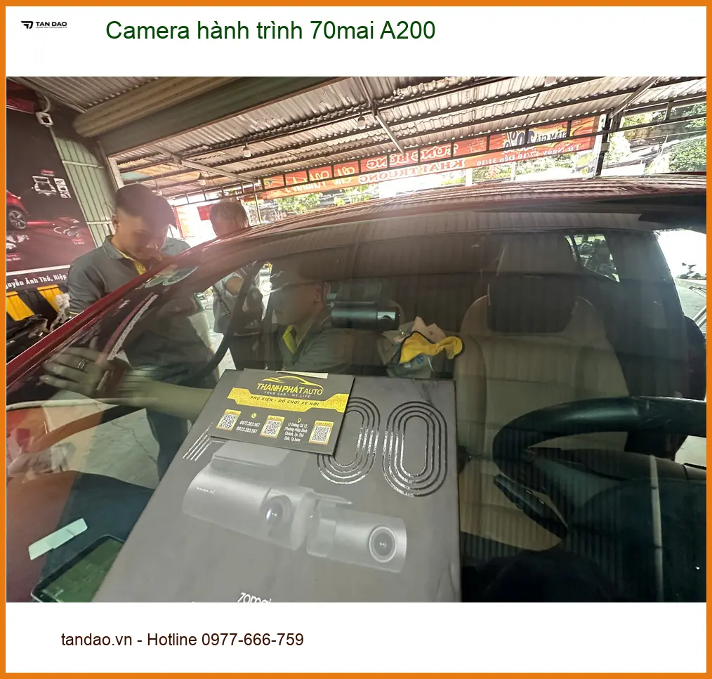 Anh Quân lắp Camera hành trình 70mai A200 cho Kia Carnival tại Quận 2 ảnh thực tế 3