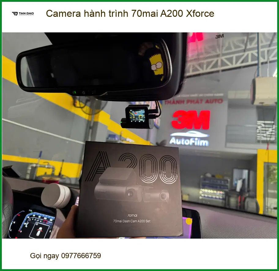 Anh Quang lắp Camera hành trình 70mai A200 Xforce cho Kia K3 ở Quận 3