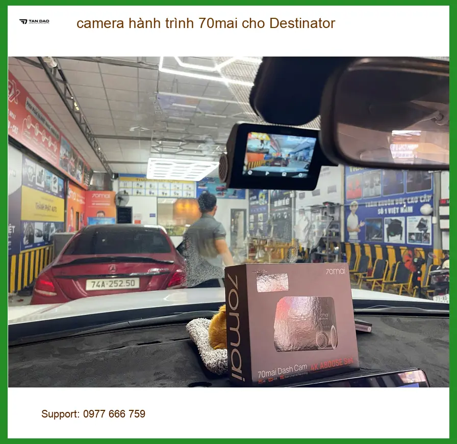 Anh Khang lắp camera hành trình 70mai cho Kia Carnival tại Quận 6