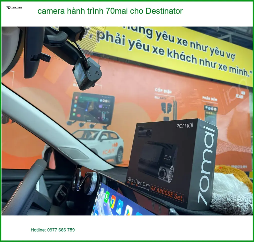 Anh Khôi lắp camera hành trình 70mai cho Mitsubishi Outlander Quận Phú Nhuận ảnh thực tế 2