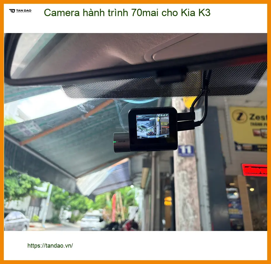 Chị Thư lắp Camera hành trình 70mai cho Kia K3 Quận 8 để an tâm trên mọi nẻo đường