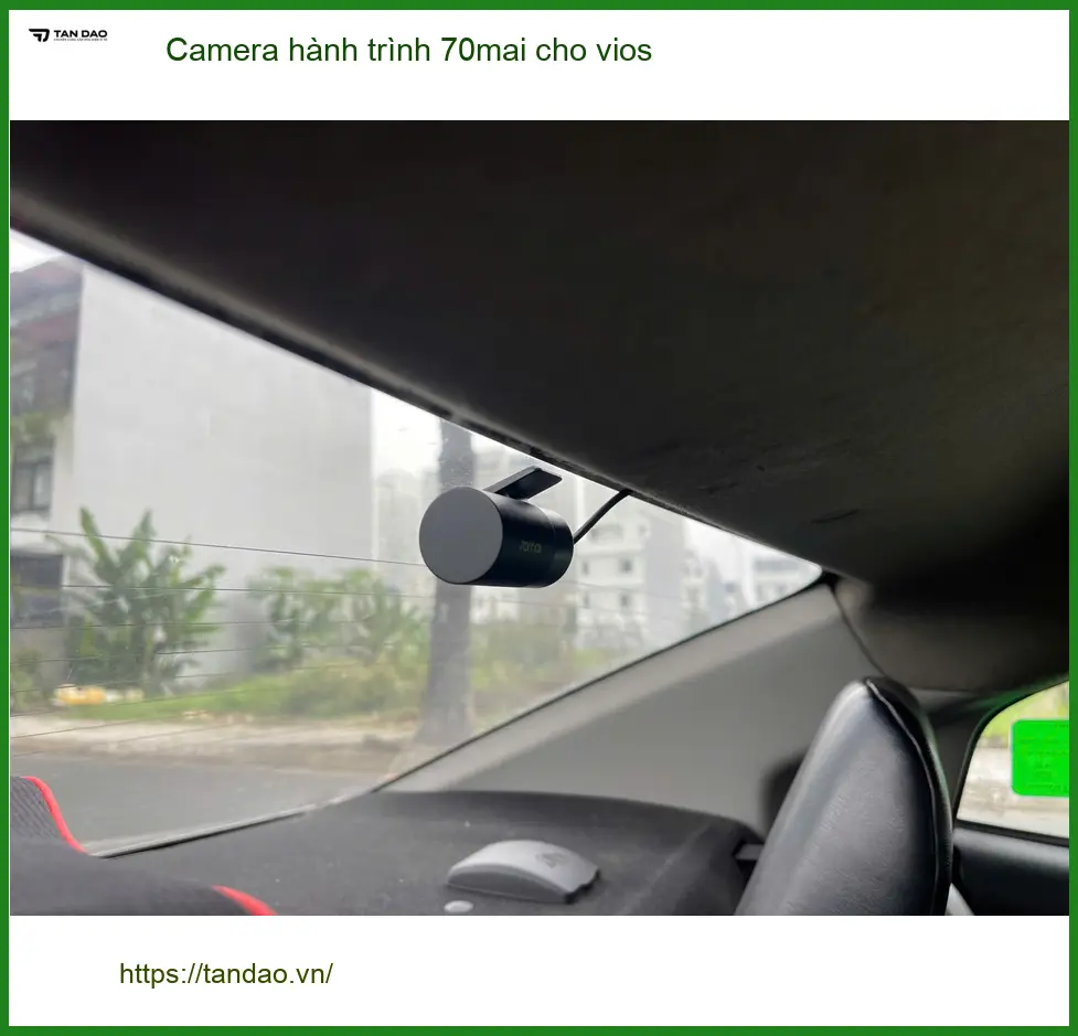 Anh Khôi lắp camera hành trình 70mai cho Vios tại Quận 5 để an tâm ghi lại hành trình