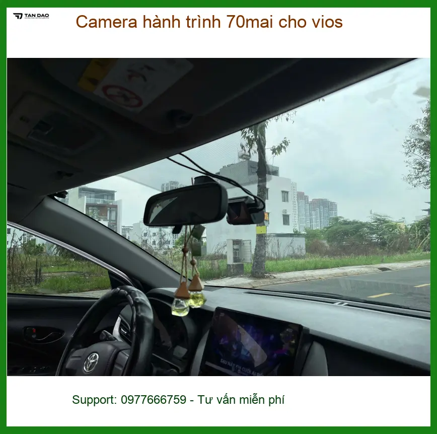 Anh Khôi lắp camera hành trình 70mai cho Vios tại Quận 5 để an tâm ghi lại hành trình ảnh thực tế 2