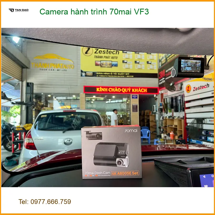 Anh Dũng lắp Camera hành trình 70mai VF3 cho VinFast Lux A2.0 tại Quận 1