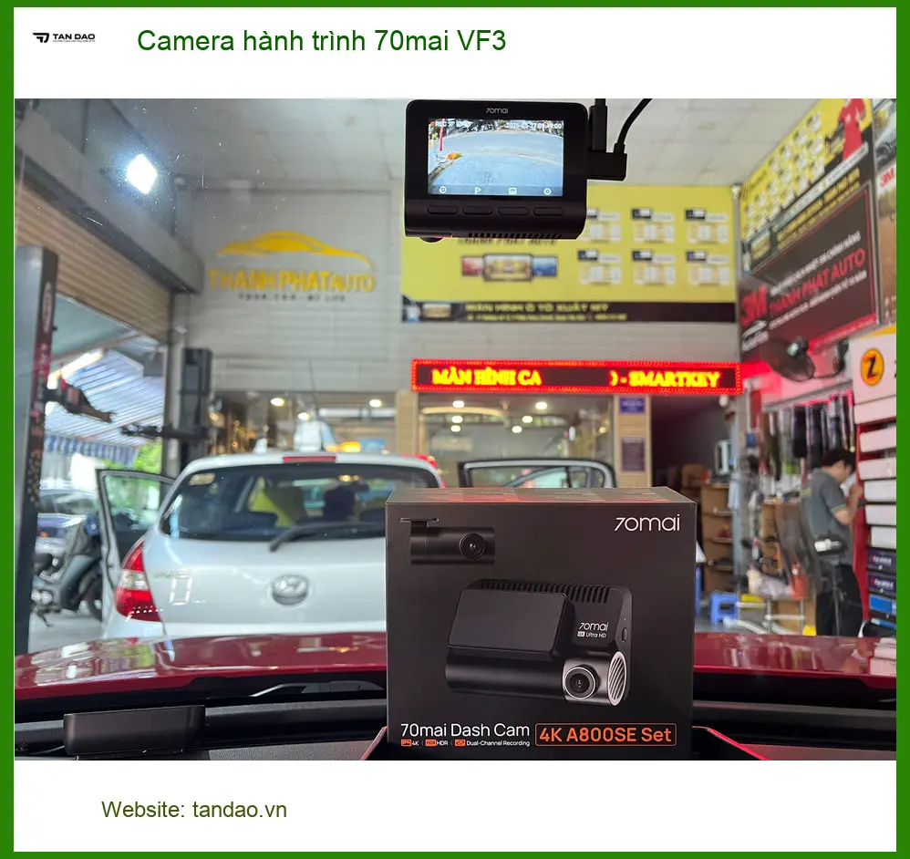 Đơn vị lắp Camera hành trình 70mai VF3 cho xe Chú Phước tại Quận 3 ảnh thực tế 4