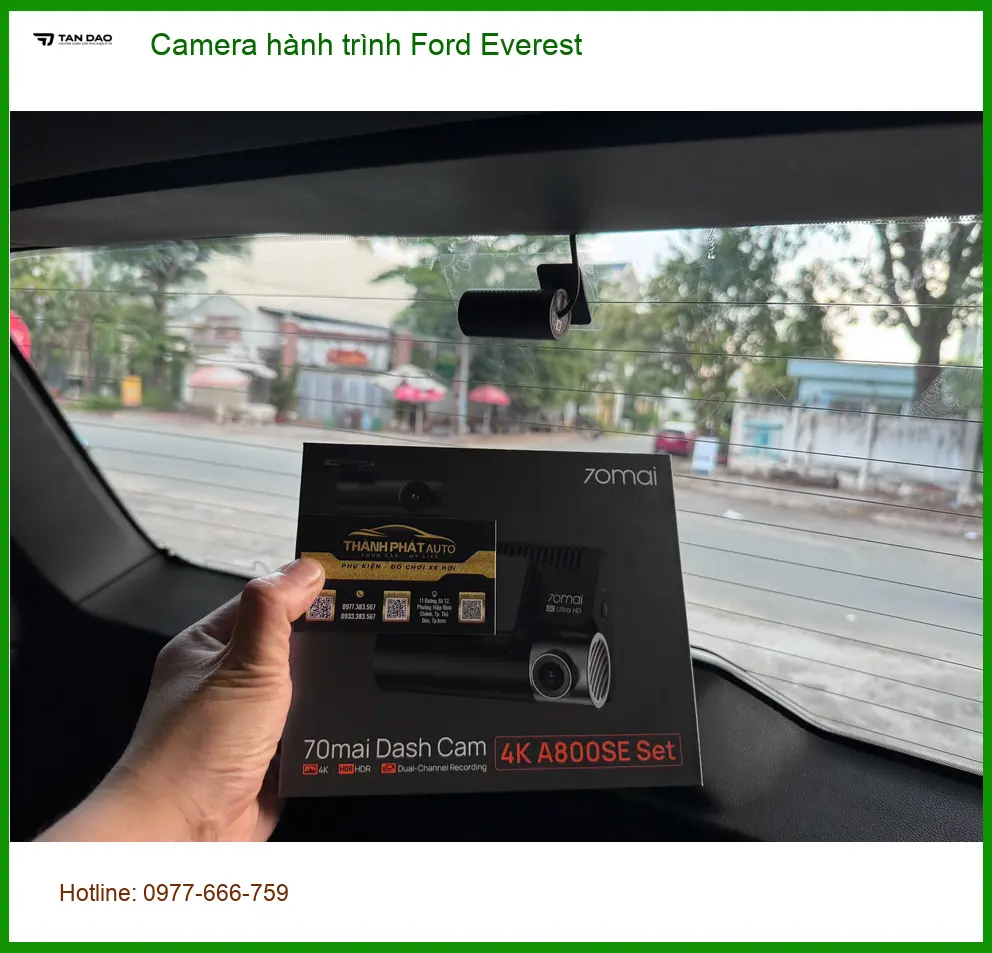 Anh Khang lắp camera hành trình Ford Everest tại Quận 2 để ghi lại hành trình an toàn ảnh thực tế 3