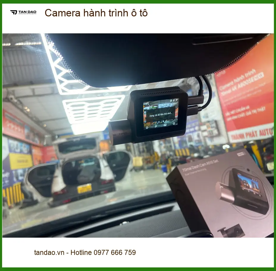 Anh Tấn gắn Camera hành trình ô tô cho Hyundai Elantra tại Gò Vấp ảnh thực tế 4