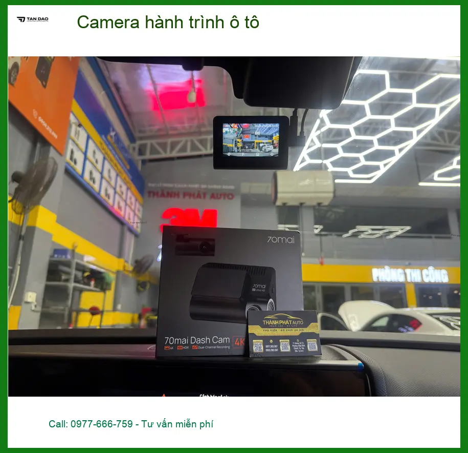 Chị Hồng Thắm lắp camera hành trình ô tô Hyundai Accent tại Cần Giờ để ghi lại hành trình rõ nét ảnh thực tế 3
