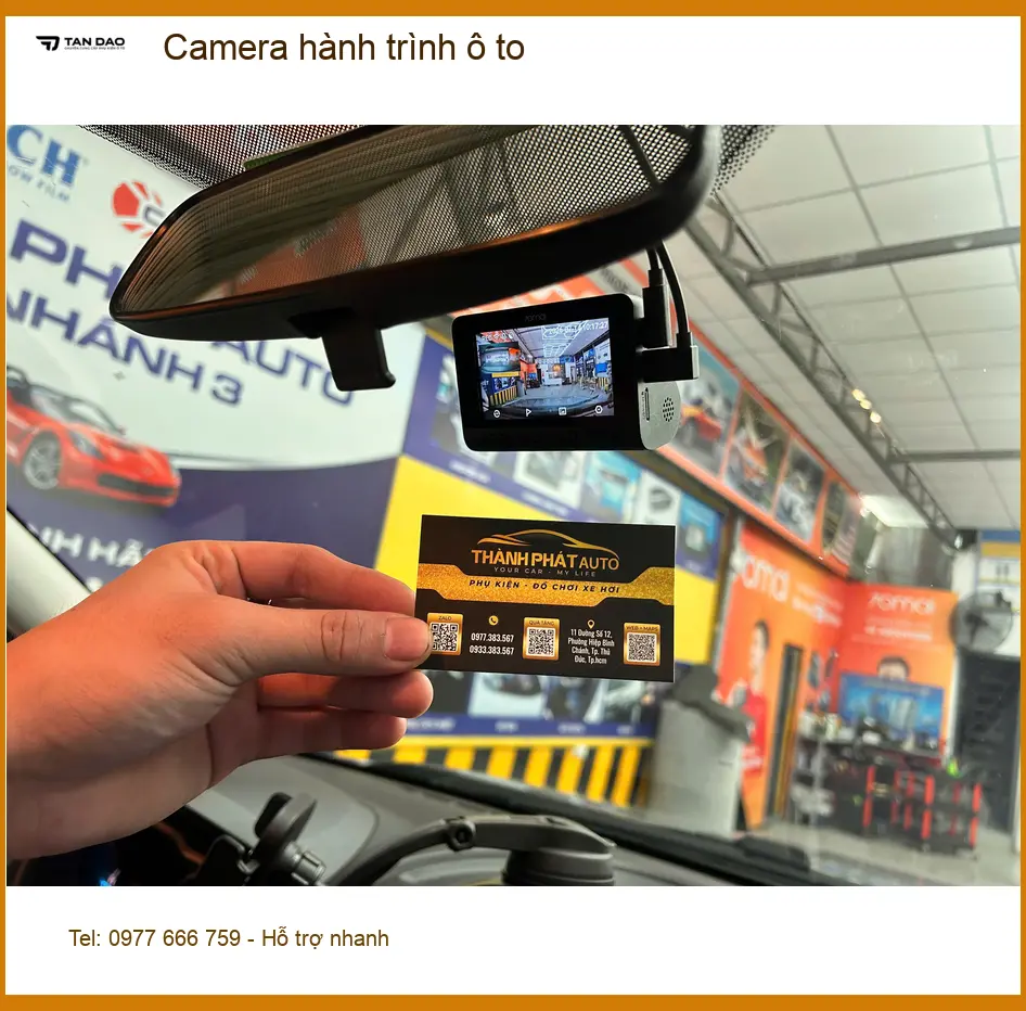 Chú Nam lắp Camera hành trình ô tô Hyundai Accent tại Quận 6 để ghi lại hành trình an toàn ảnh thực tế 3