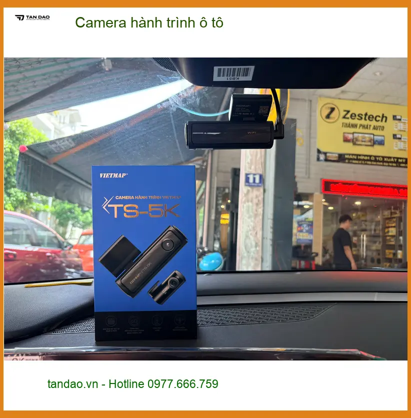 Anh Dũng lắp camera hành trình ô tô Mitsubishi Attrage tại Cần Giờ ảnh thực tế 2