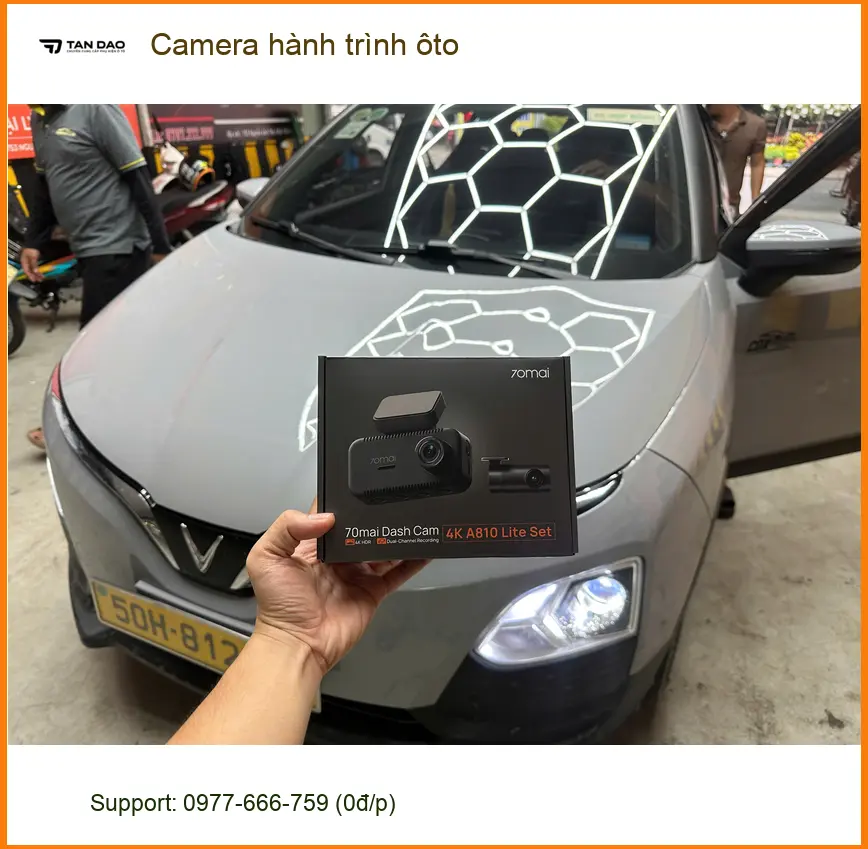 Anh Minh lắp camera hành trình ôto Hyundai Accent tại Hóc Môn để an tâm hơn khi di chuyển ảnh thực tế 2