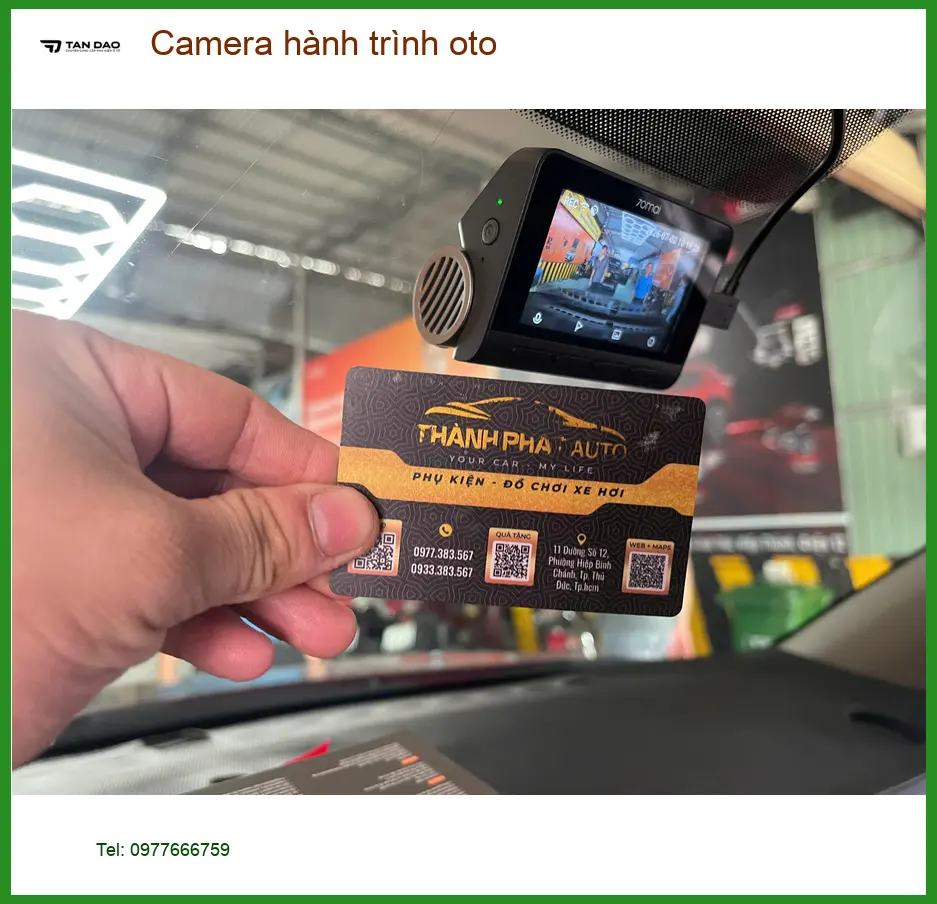 Anh Minh lắp Camera hành trình oto Hyundai Accent tại Quận 5 để quan sát tốt hơn. ảnh thực tế 3