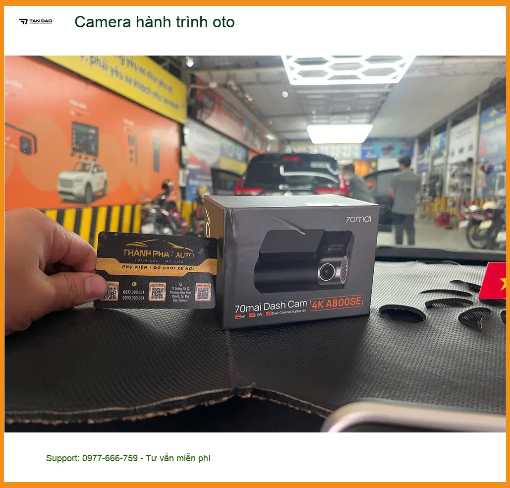 Anh Tùng lắp camera hành trình oto Hyundai Santa Fe tại Quận 12 ảnh thực tế 2