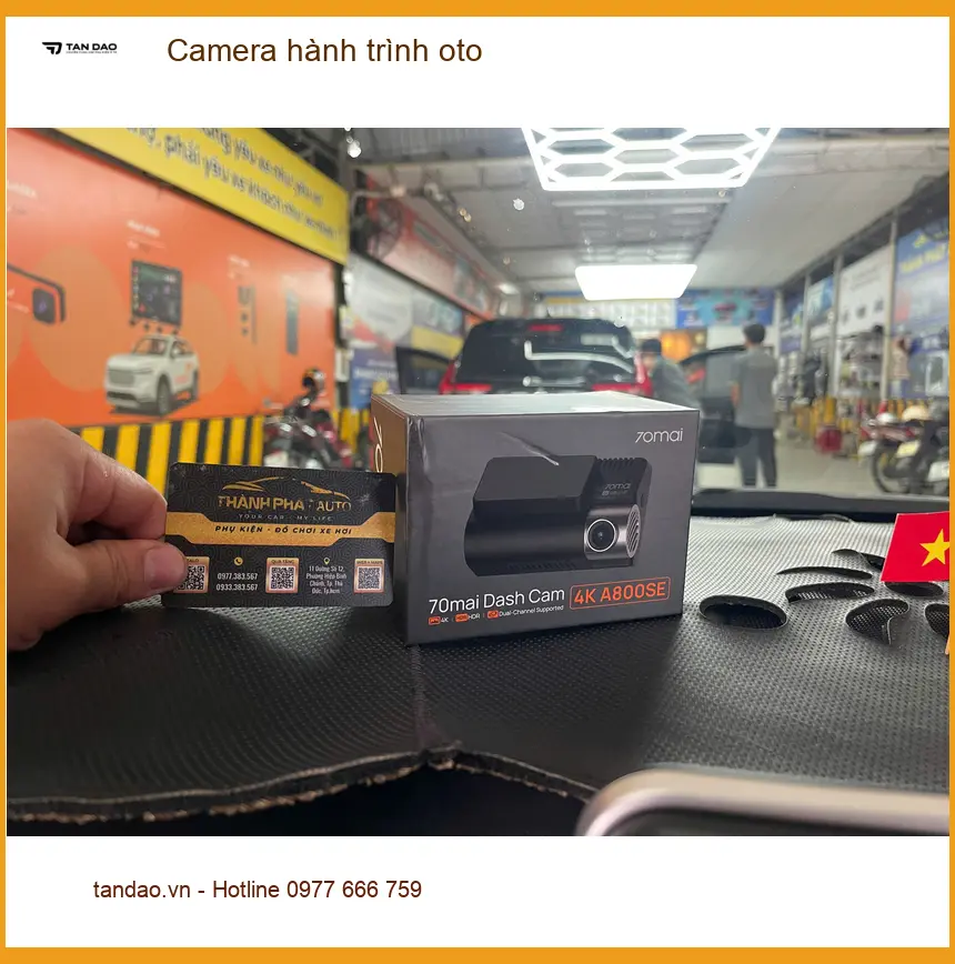 Anh Tùng lắp camera hành trình oto Hyundai Santa Fe tại Quận 12 ảnh thực tế 3