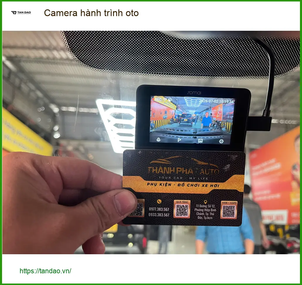 Anh Tùng lắp camera hành trình oto Hyundai Santa Fe tại Quận 12 ảnh thực tế 4