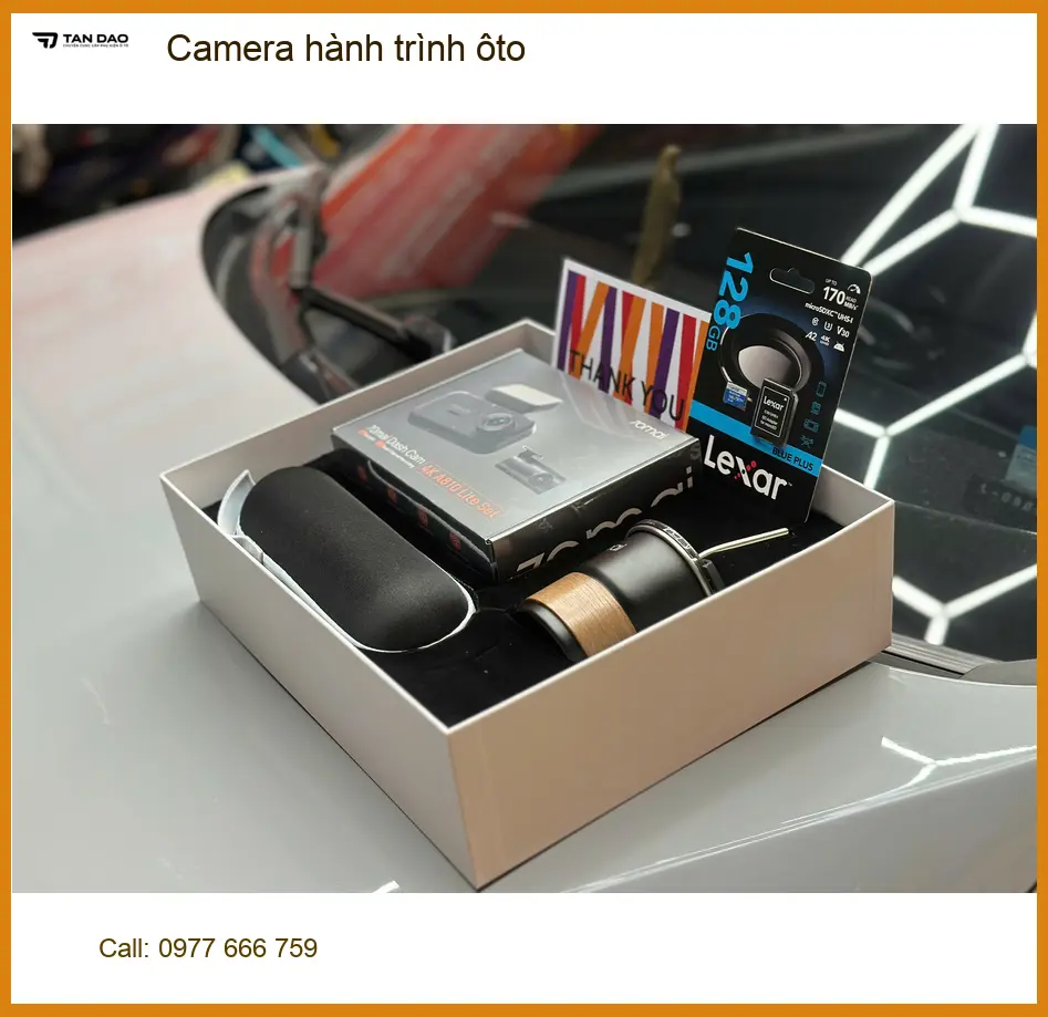 Cô Cúc gắn camera hành trình ôto Mazda 3 tại Quận 2 để ghi lại lộ trình ảnh thực tế 4