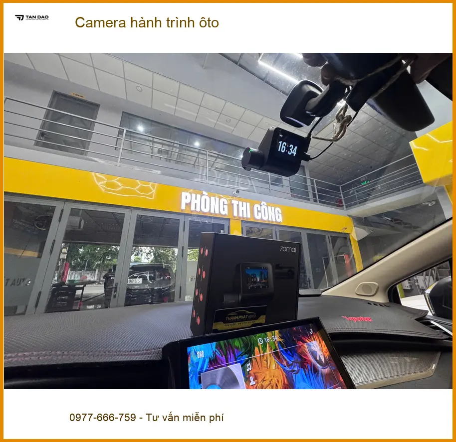 Chú Minh lắp camera hành trình ôto cho Hyundai Accent tại Quận 12 để an tâm lái xe