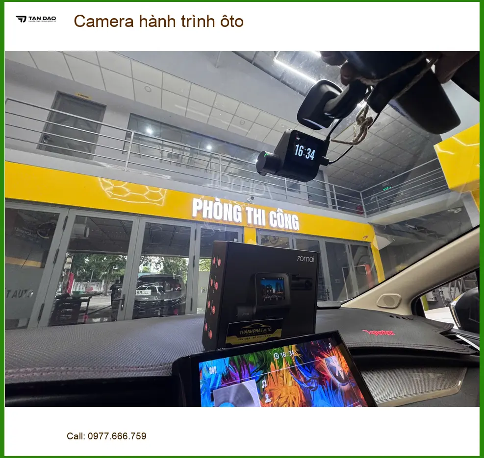 Chú Lân gắn camera hành trình ô tô cho Toyota Camry tại Thủ Đức ảnh thực tế 3