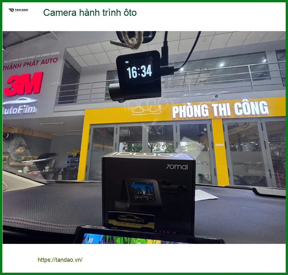 Chú Minh lắp camera hành trình ôto cho Hyundai Accent tại Quận 12 để an tâm lái xe ảnh thực tế 5
