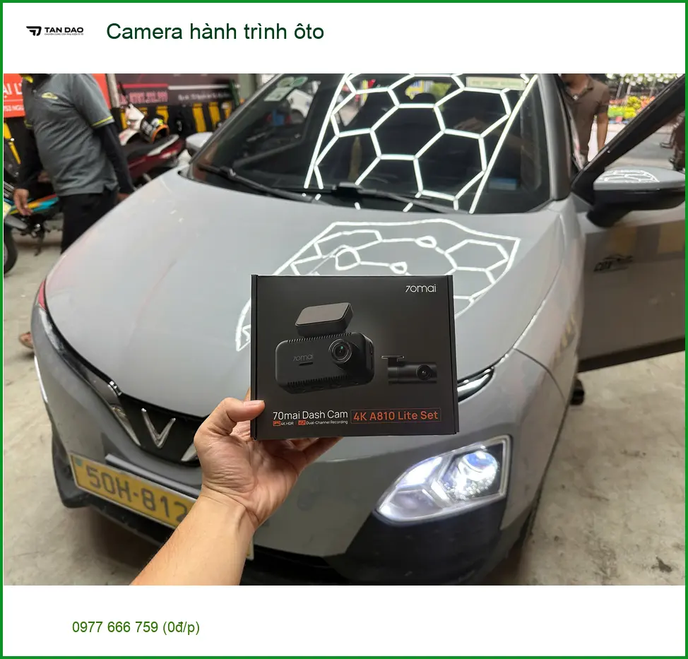 Anh Minh lắp Camera hành trình ô tô cho Hyundai SantaFe tại Củ Chi ảnh thực tế 2