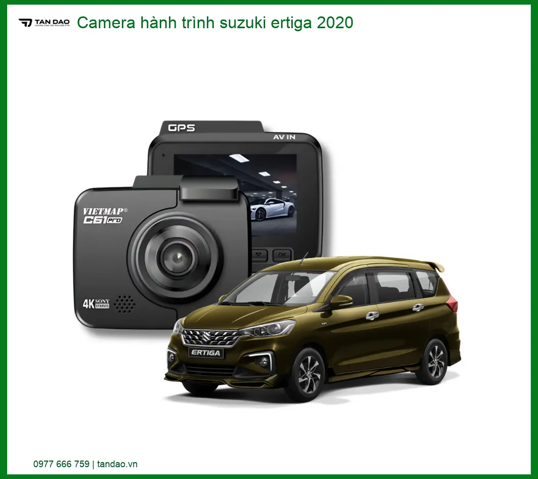 Camera hành trình Suzuki Ertiga 2020 - Trung Tâm Lắp Đặt Uy Tín TPHCM