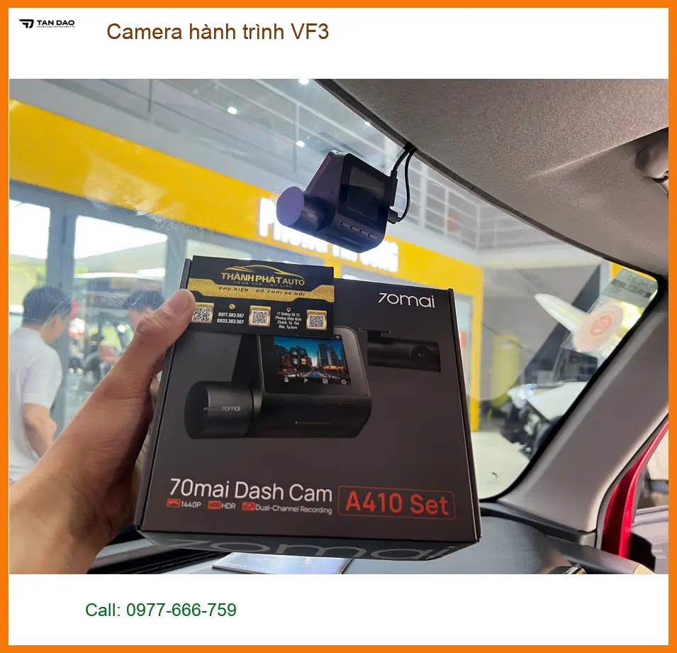 Anh Lâm lắp Camera hành trình VF3 tại Bình Thạnh sau vụ va quẹt nhỏ