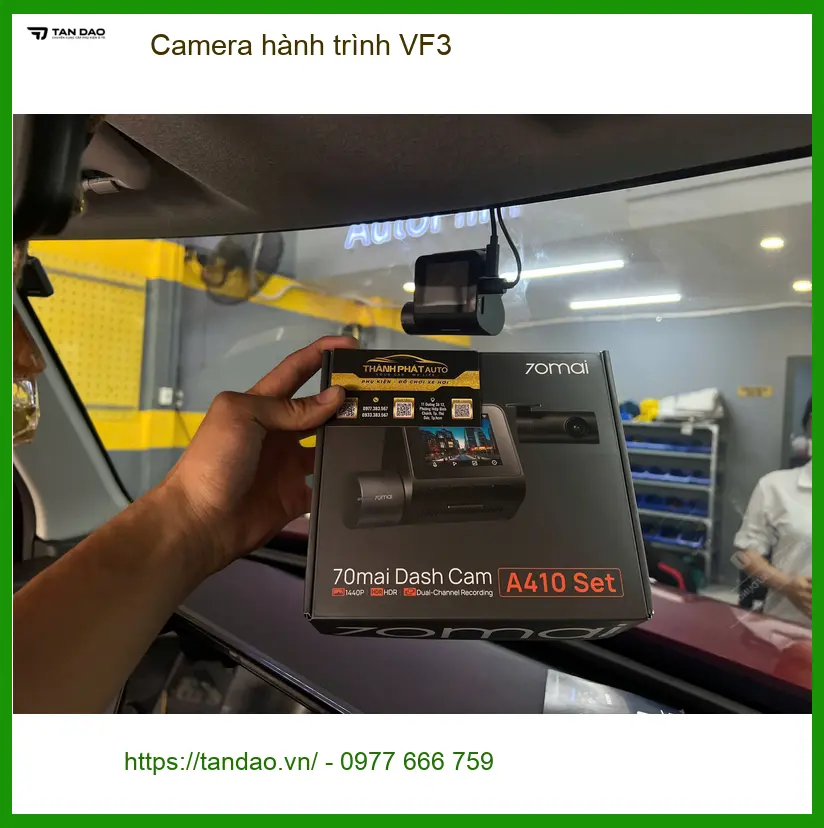Anh Lâm lắp Camera hành trình VF3 tại Bình Thạnh sau vụ va quẹt nhỏ ảnh thực tế 3