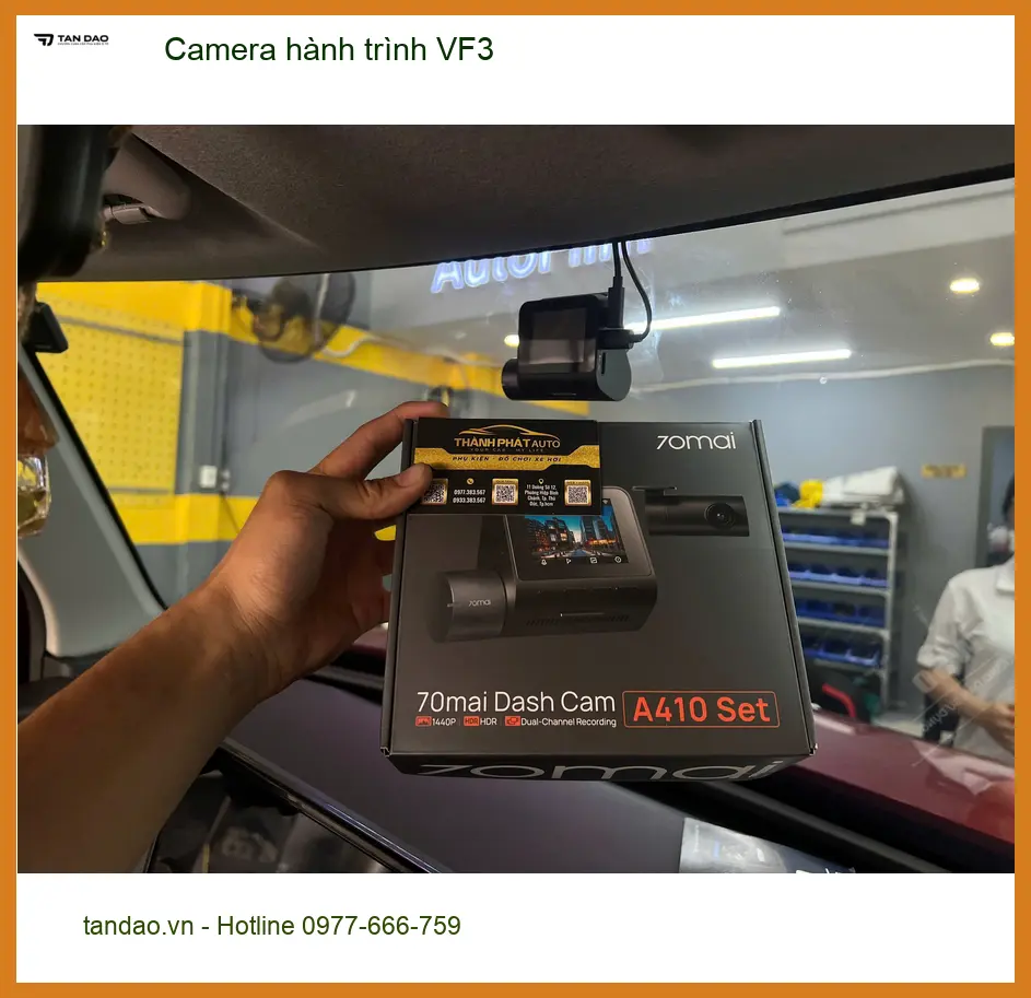 Anh Long lắp Camera hành trình cho VinFast VF3 ở Quận 5 để an tâm lái xe ảnh thực tế 2
