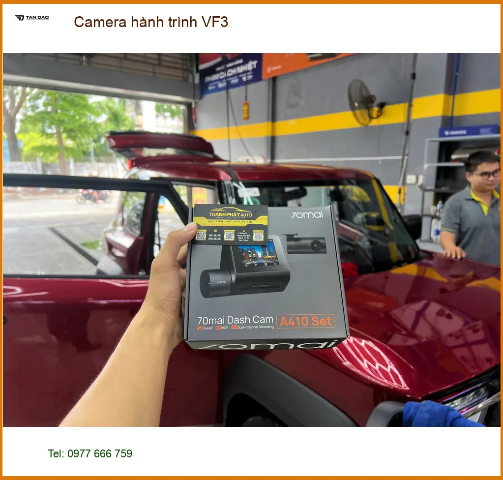 Anh Long lắp Camera hành trình cho VinFast VF3 ở Quận 5 để an tâm lái xe ảnh thực tế 4